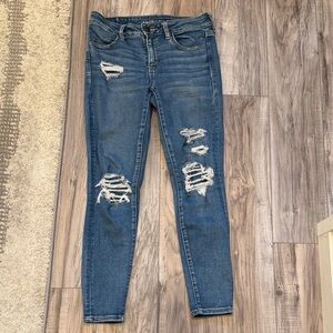American Eagle Outfitters Distressed Jegging Skinny Jeans